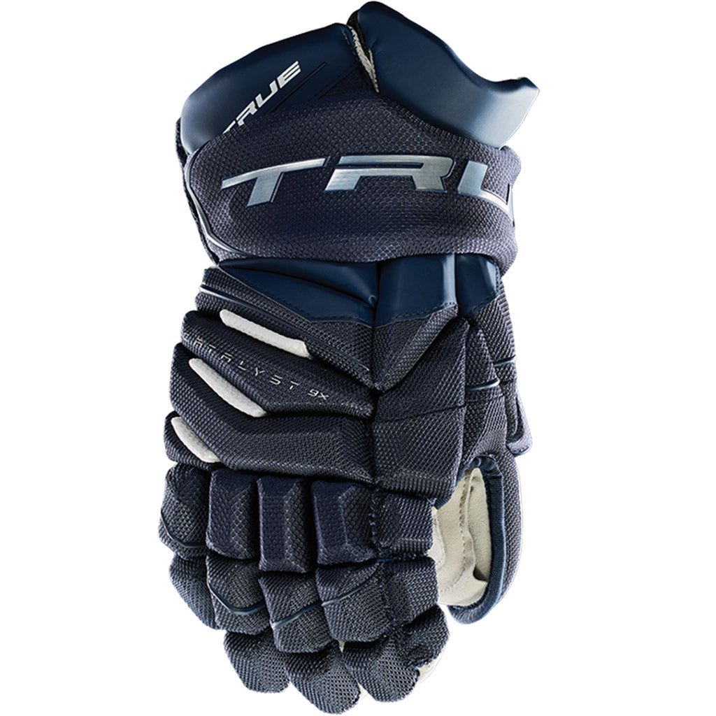 TRUE Catalyst 9X Junior Ice Hockey Gloves - Youth Hockey Gloves for Boys & Girls - Protective Gear for Ice Skating, Stick Handling & Game Play