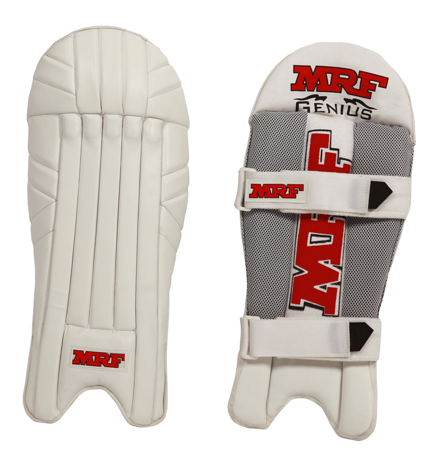 MRF Genius Wicketkeeping Pads - Premium Cricket Wicket Keeper Leg Guards for Professional & Amateur Players - Perfect for Practice, Matches & Training Sessions