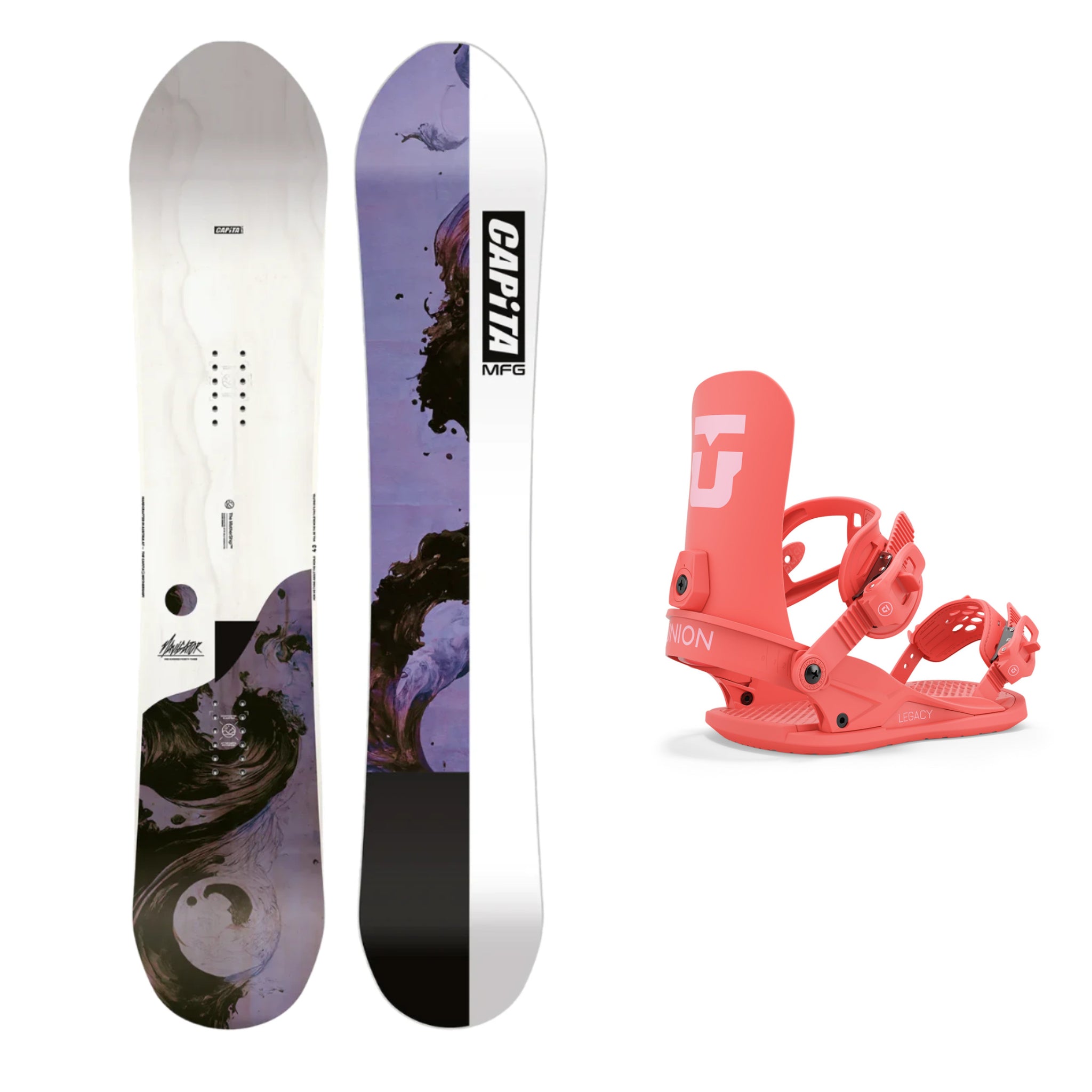 **CAPiTA The Navigator Women's Snowboard 2025 with Union Legacy Bindings – All-Mountain Performance for Powder, Groomers & Freestyle Riding**