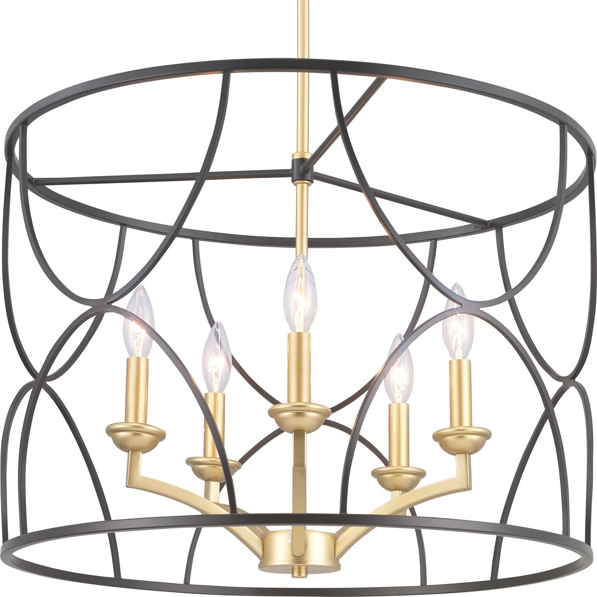 Landree Collection 5-Light Modern Chandelier - Elegant Ceiling Lighting Fixture for Dining Room, Bedroom & Living Room Decor