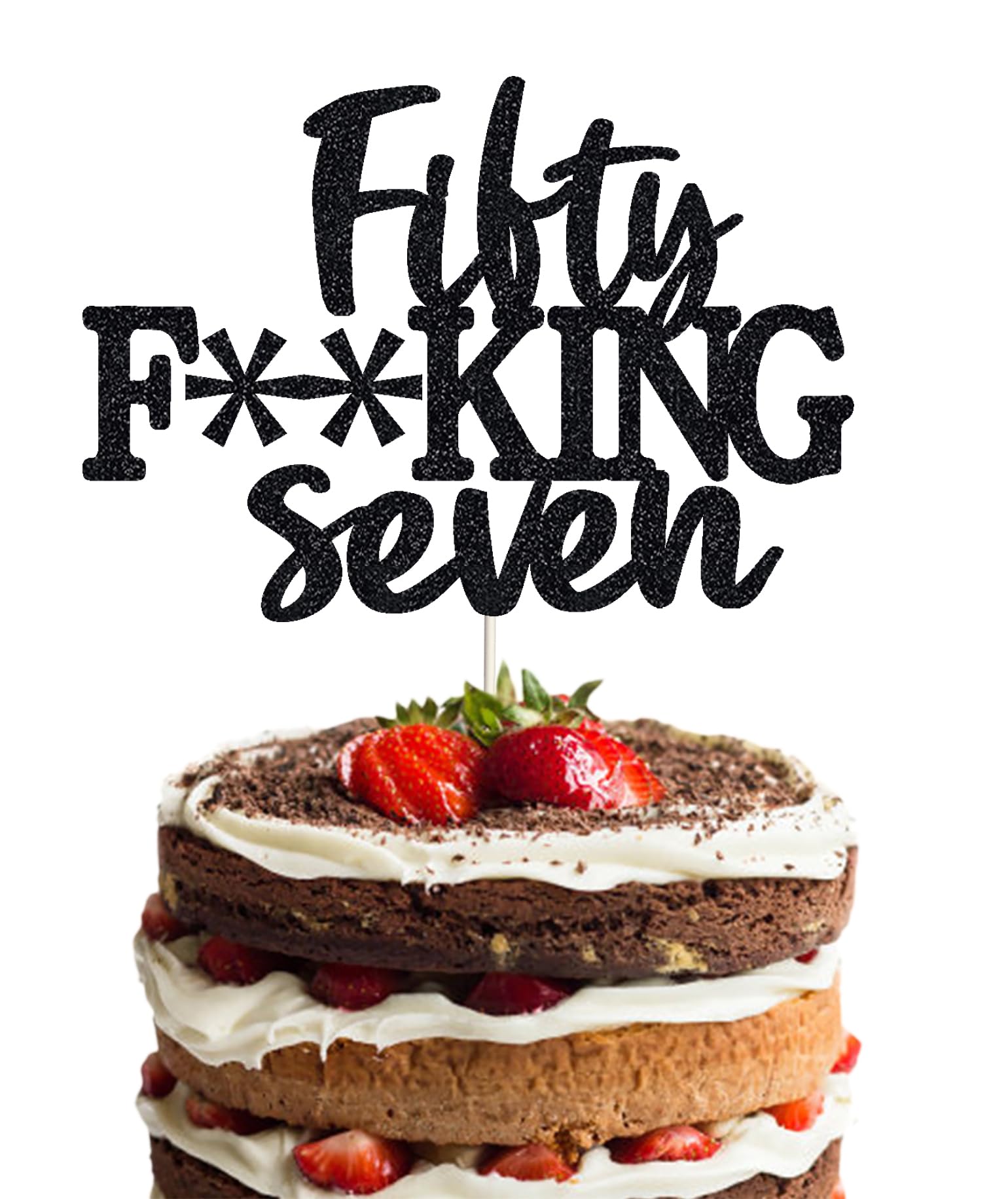 57th Birthday Cake Topper - Funny & Elegant Cake Decorations for Men & Women | Perfect for 57th Birthday Parties, Celebrations & Milestone Events
