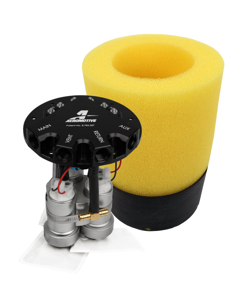 Aeromotive 450LPH Universal In-Tank Fuel Pump - Phantom Trifekta for High-Performance Cars (6-10in Depth) - Perfect for Racing, Off-Road & Street Performance Upgrades