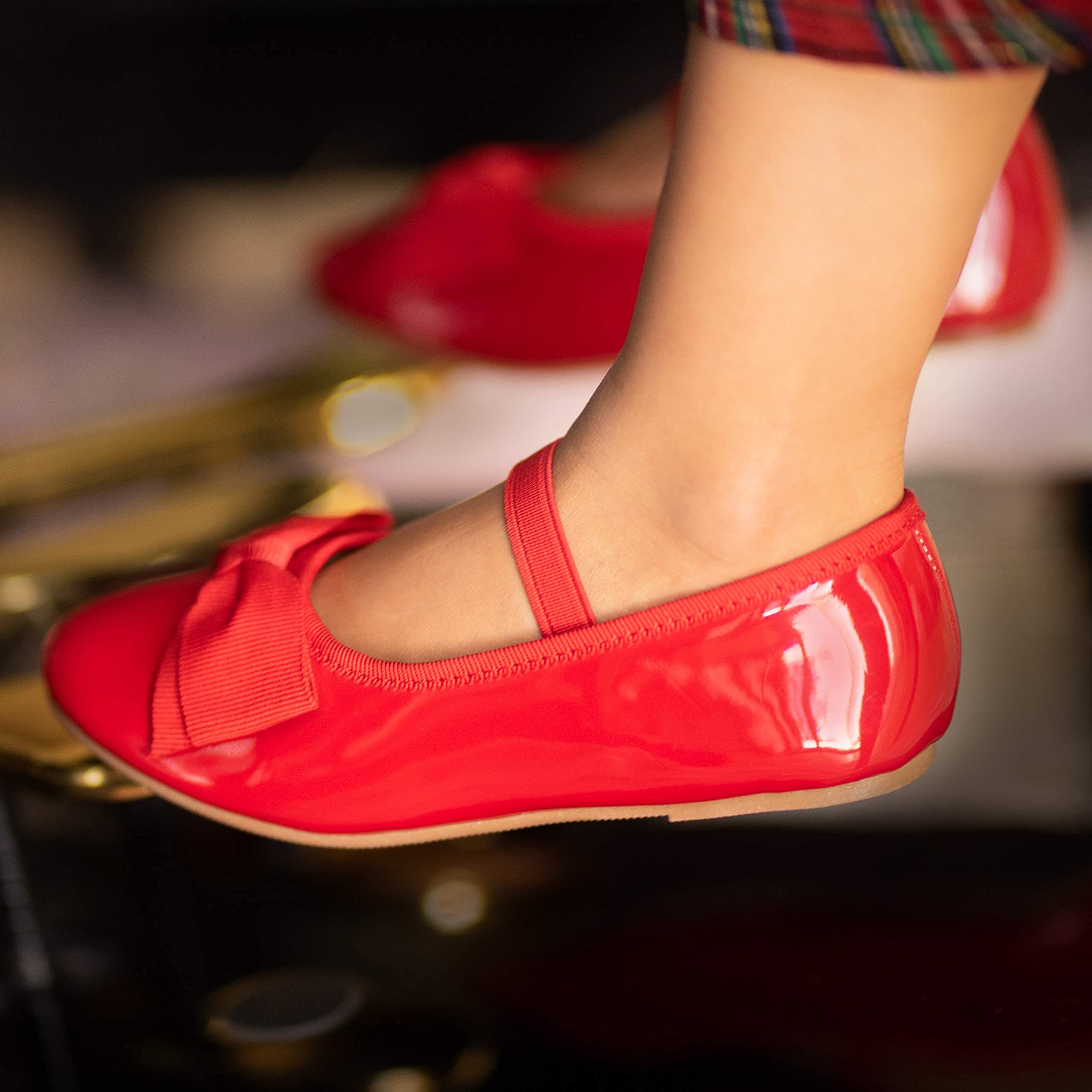 THEE BRON Girls Ballet Flats - Toddler Dress Shoes for Wedding, Party & Special Occasions - Comfortable Leather Mary Janes for Infants & Toddlers (Perfect for Flower Girls, Birthday Parties & Formal Events)