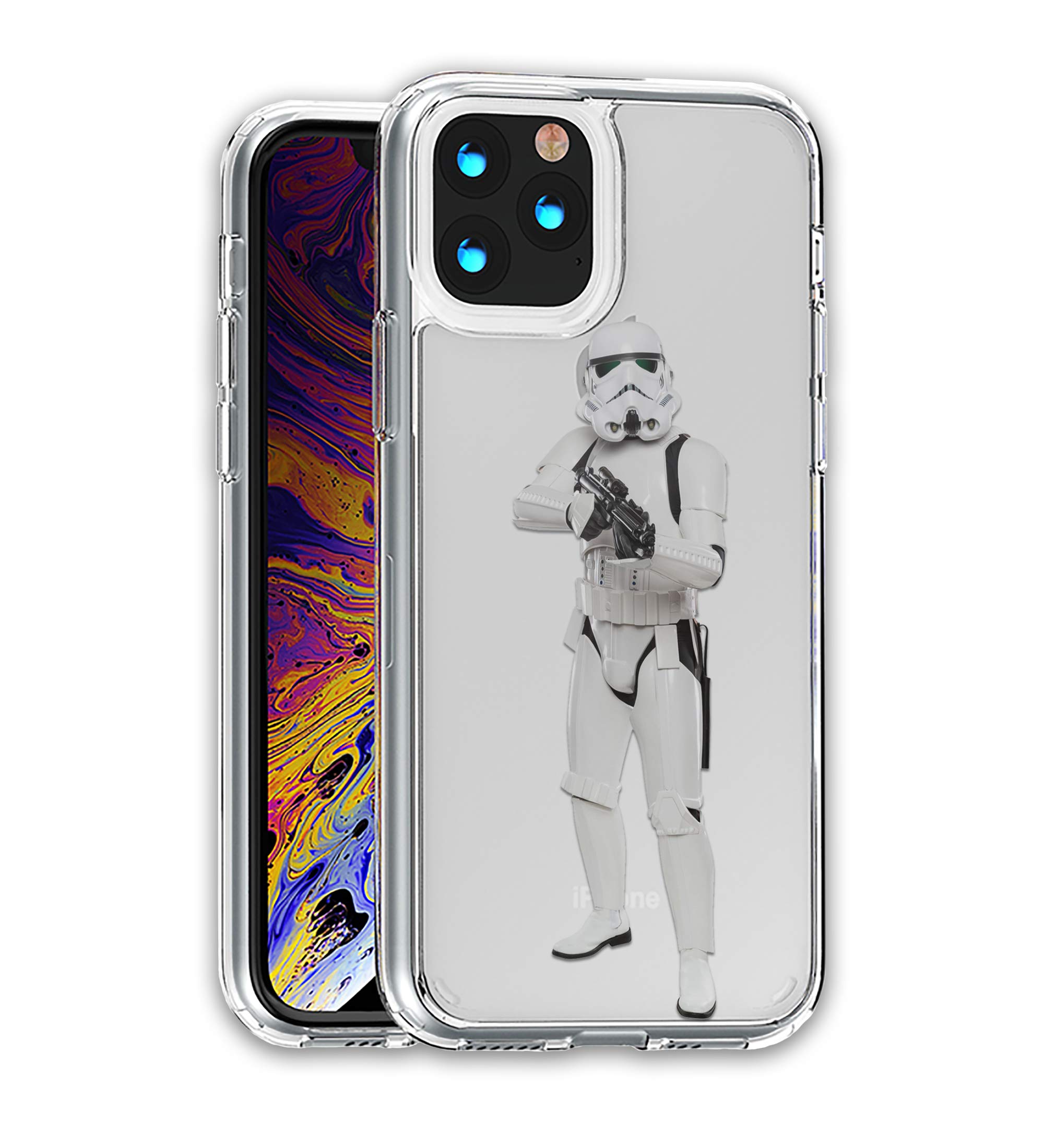 **Star Wars Stormtrooper Hybrid Case for iPhone 13 - Shockproof & Slim Design - Perfect for Fans & Everyday Protection (Compatible with iPhone 13 SN199)**