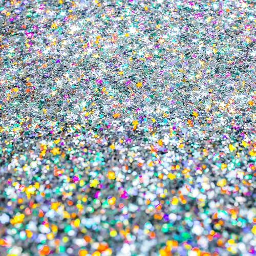 Silver Holographic Stars