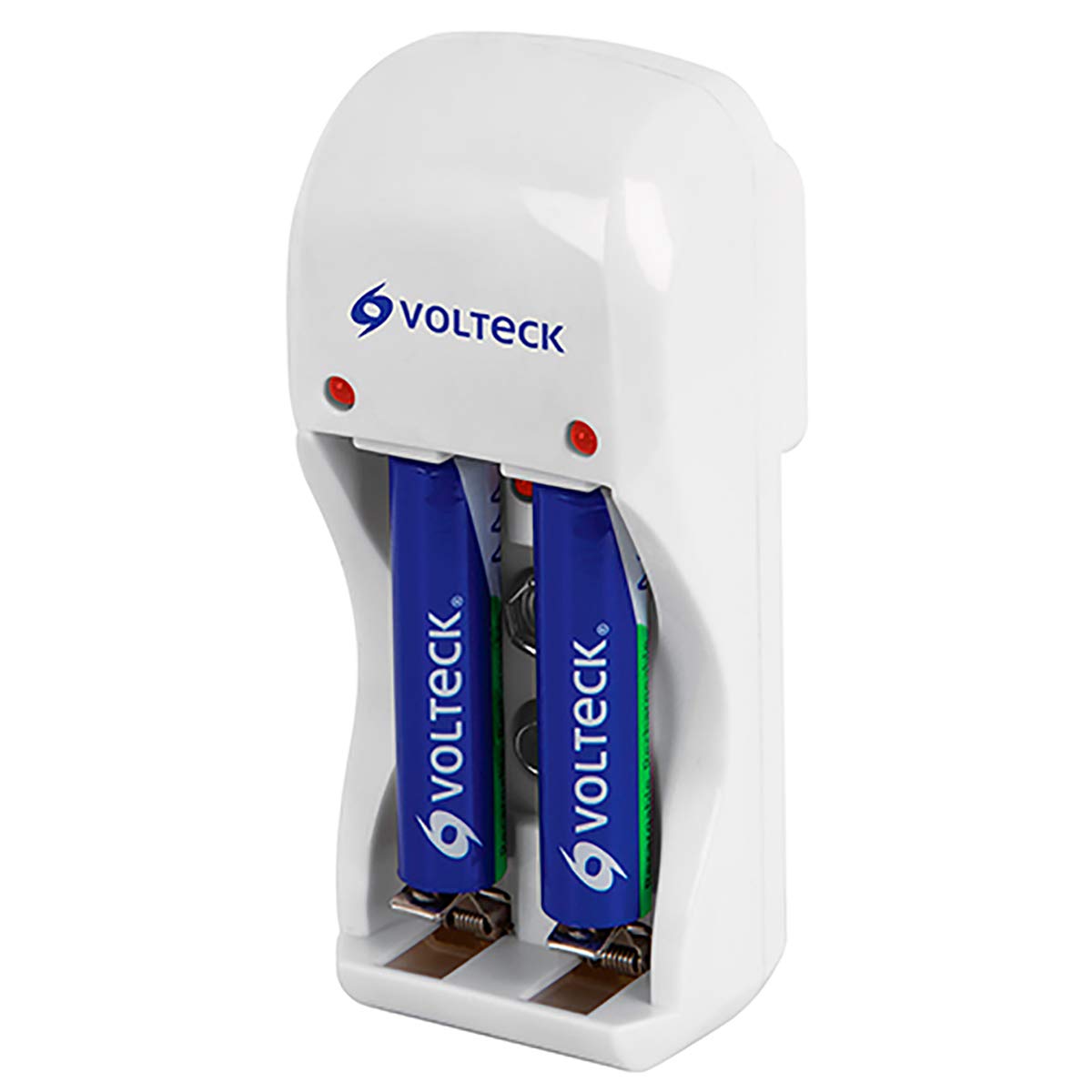 Fast USB Battery Charger for AA AAA 9V - Includes 2 AAA Rechargeable Batteries - Perfect for Cameras, Toys, and Household Electronics