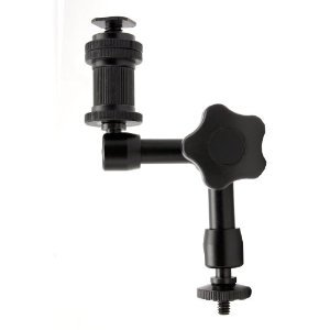 JRFOTO 7-Inch Adjustable Magic Arm Mount for HDMI Monitors, LED Lights, Camera Flashes - Flexible Bracket for Photography, Videography & Studio Lighting Setups