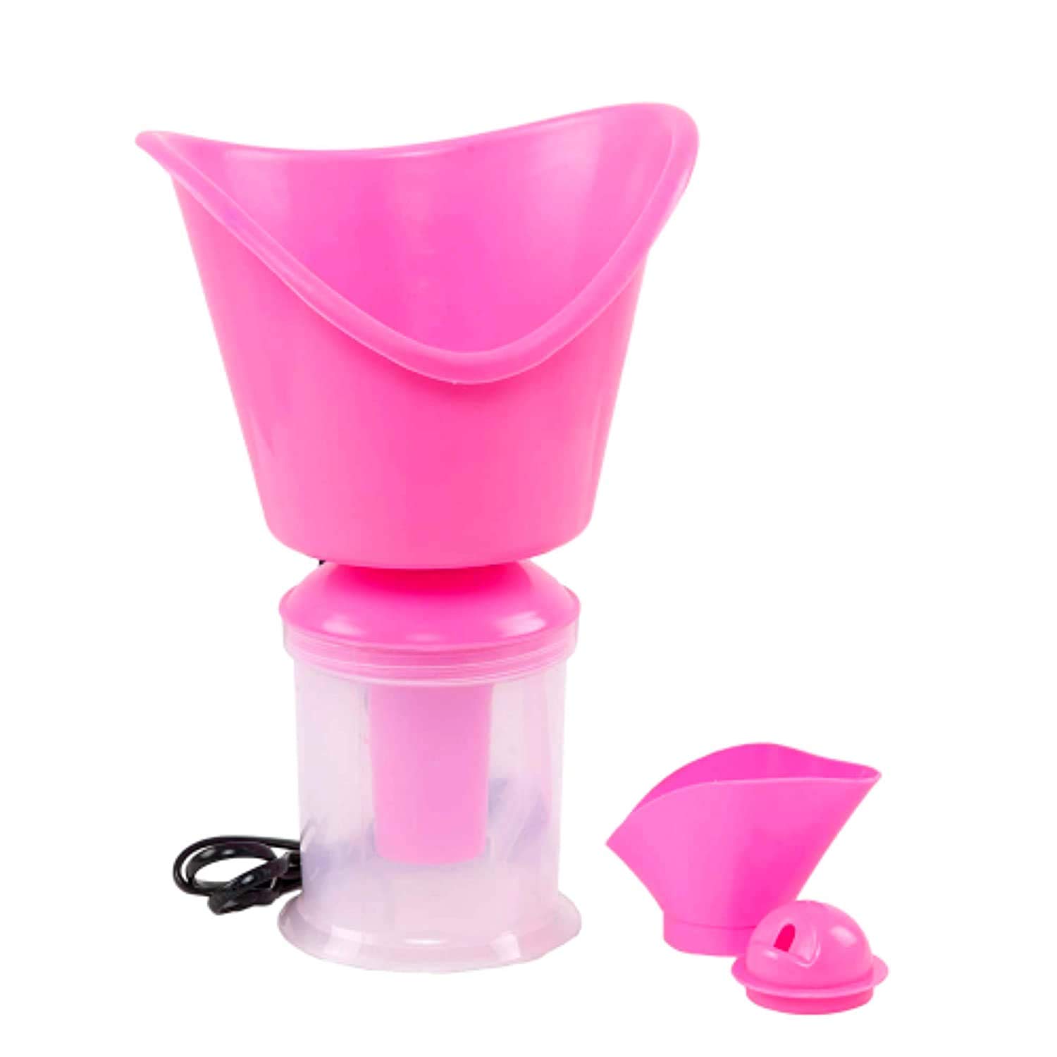 Electric Facial Steamer & Vaporizer for Cough & Cold Relief - Pink Portable Steam Inhaler Machine | Perfect for Spa, Home Relaxation & Respiratory Therapy