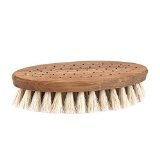 Iris Hantverk Natural Oak Wood Bath & Body Brush with Soft Horsehair Bristles - Exfoliating & Massaging for Dry Skin Care & Spa Relaxation