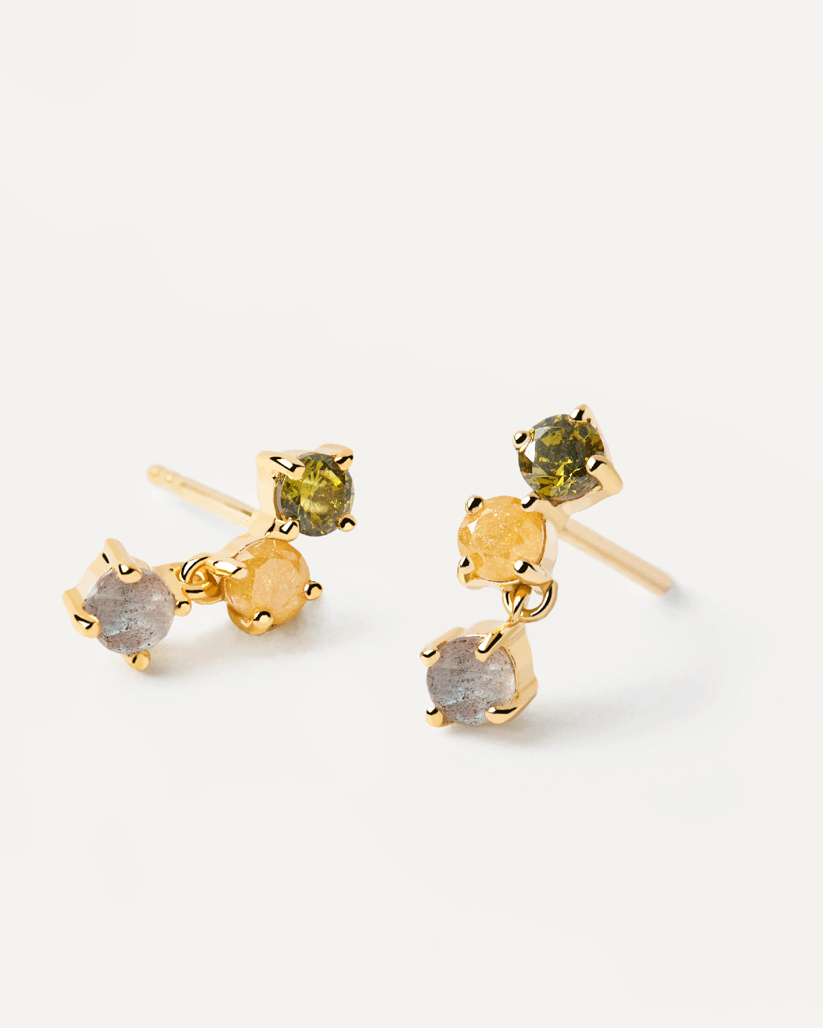 Flora Gold Earrings for Women - 14K Yellow Gold Floral Dangle Earrings - Elegant Gift for Her - Perfect for Weddings, Parties & Everyday Wear