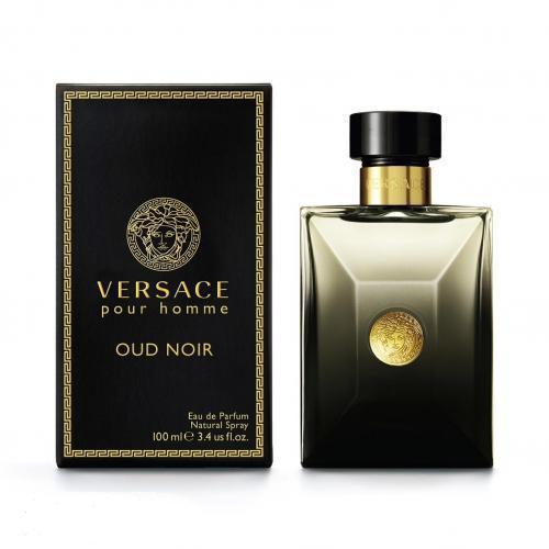 Versace Pour Homme Oud Noir 100ml Eau de Parfum - Luxury Men's Cologne by Versace | Elegant & Long-Lasting Fragrance for Date Night & Special Occasions