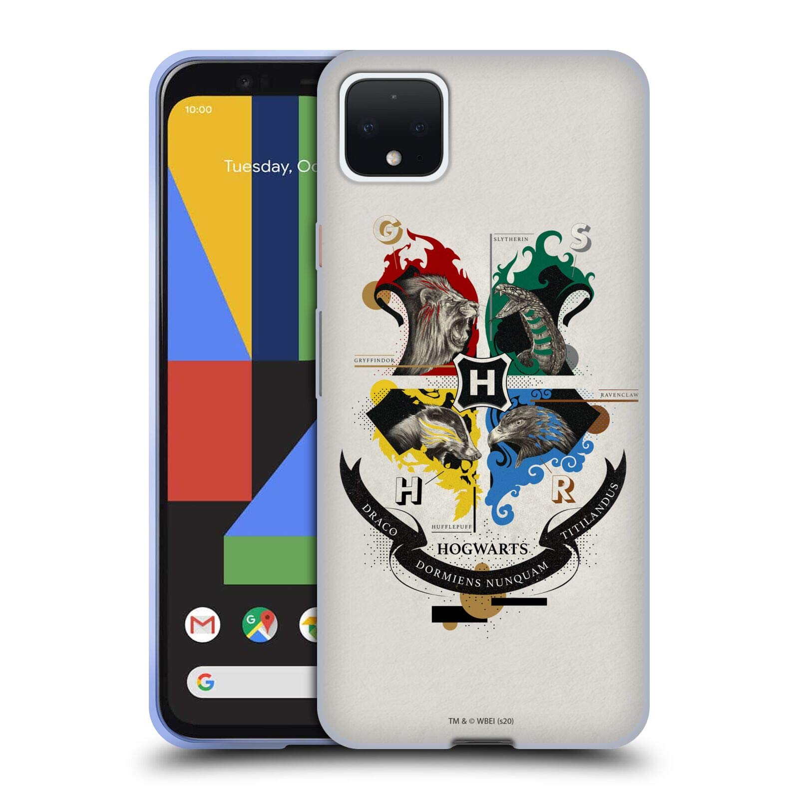 Harry Potter Hogwarts Case for Google Pixel 4 XL - Deathly Hallows Design for Fans