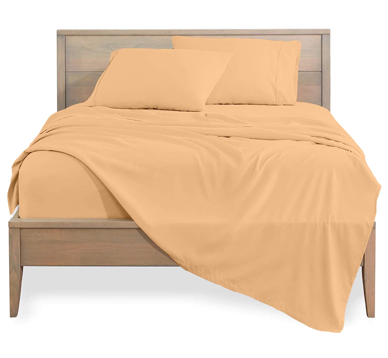 Luxury 1000 Thread Count Queen Size Sheet Set - 4 Piece Soft Breathable Bedding with Deep Pocket (Fits up to 8