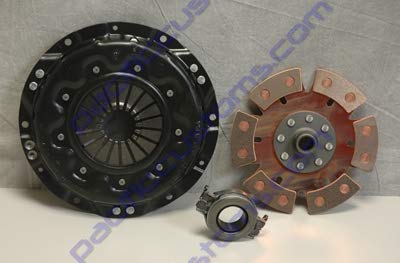 H.D. 200mm Clutch Kit - Kennedy Stage 3 Performance Pressure Plate, 6 Puck Ceramic Disc & Late Model Throw Out Bearing | High-Performance Racing & Heavy-Duty Towing Applications