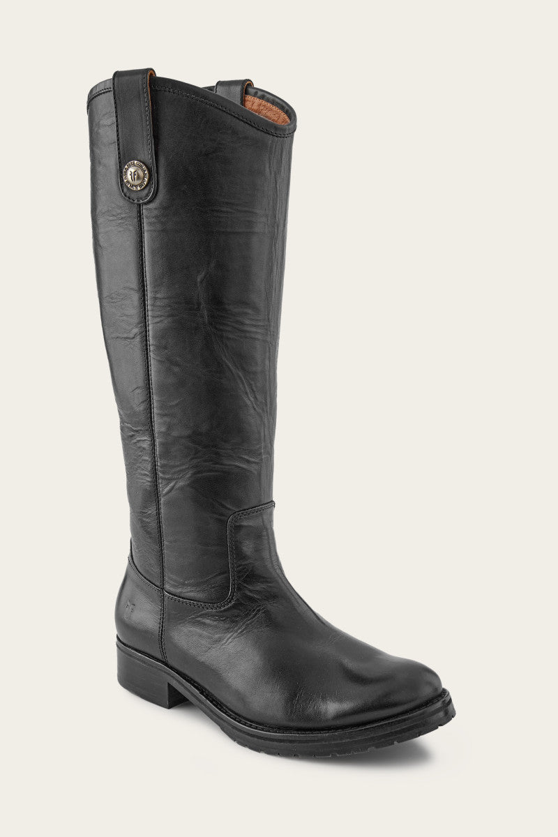 Melissa Women's Double Sole Button Lug Tall Boots - Stylish & Comfortable Winter Boots for Snow, Rain & Cold Weather