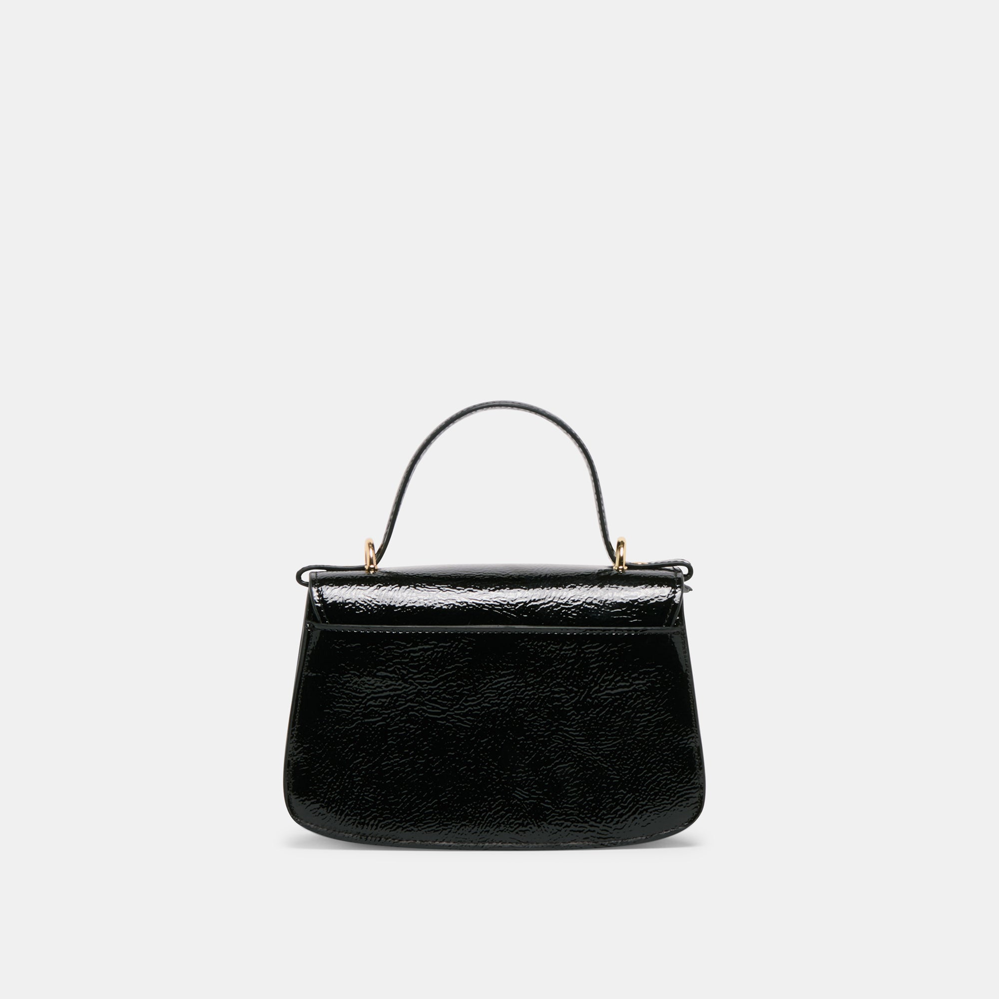 LUCIA Black Crackled Leather Crossbody Bag - Stylish & Durable Shoulder Purse for Women | Perfect for Work, Travel & Everyday Use