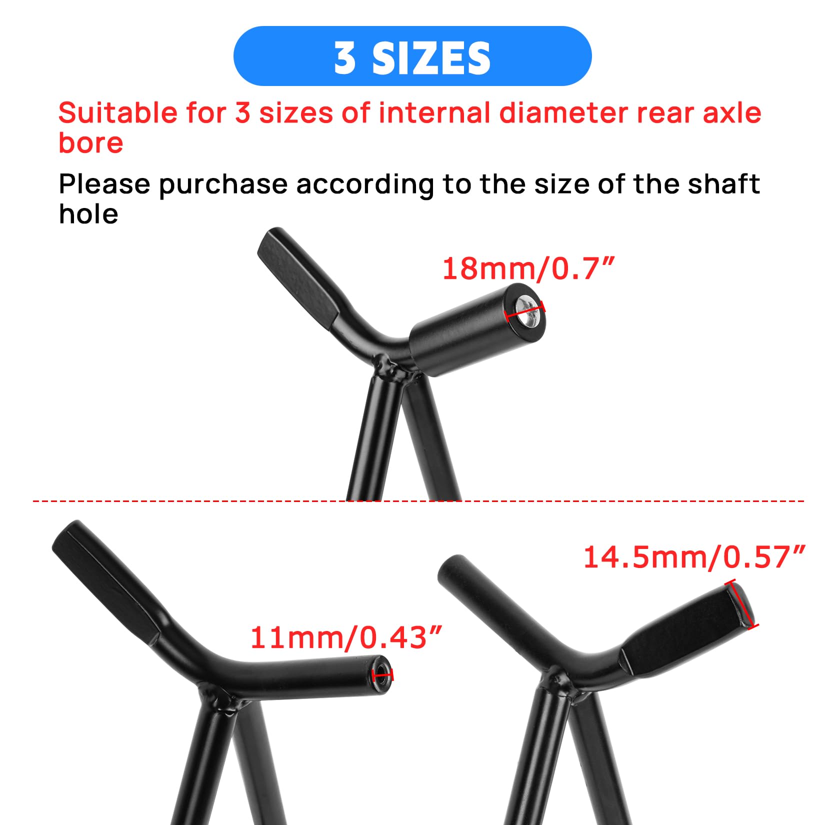 PSLER Universal Motorcycle Kickstand Holder - Heavy Duty Dirt Bike Side Stand for 80-500cc Dirt Bikes, Supermoto, Motocross & Enduro (Black) | Perfect for Off-Road Riding, Trail Adventures & Motocross Racing