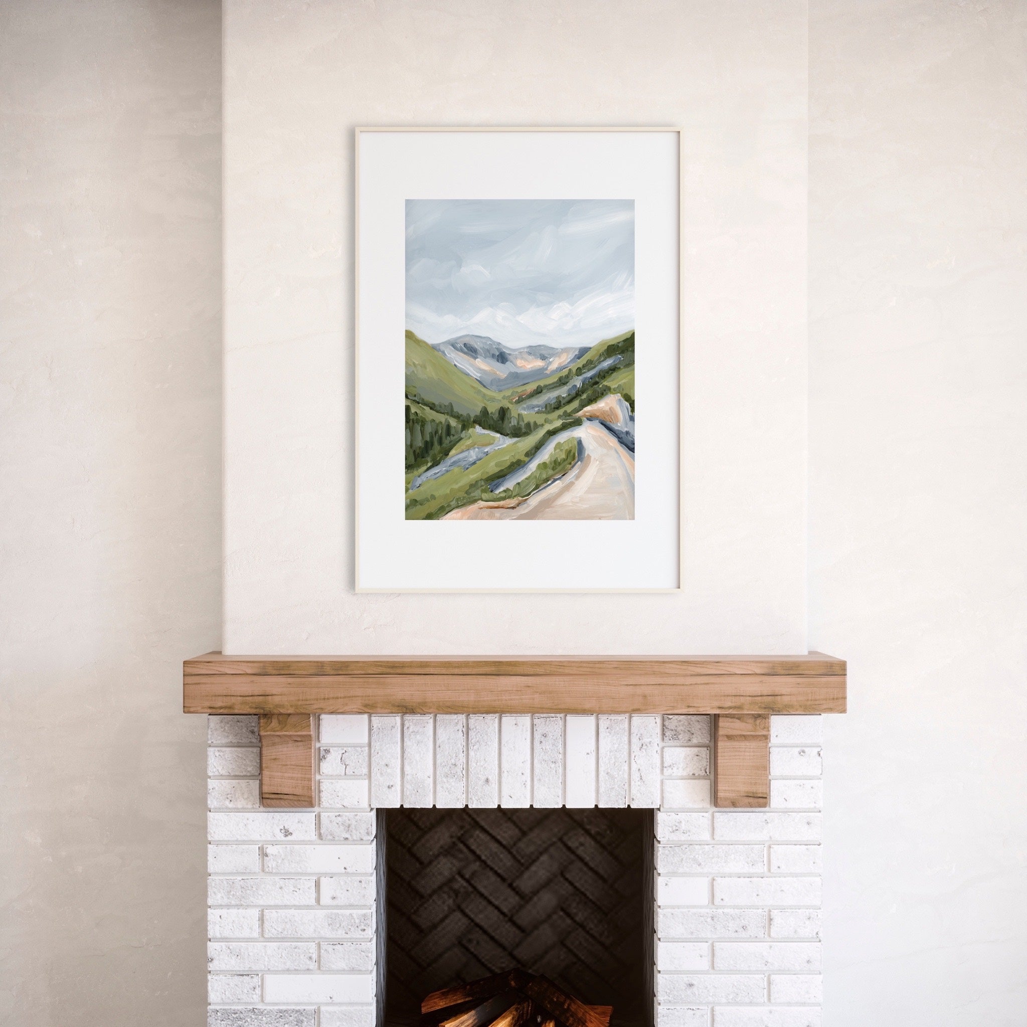 Canyon Ridge Trail Art Print - Stunning Landscape Wall Decor for Home, Office & Cabin - Perfect for Nature Lovers & Outdoor Enthusiasts
