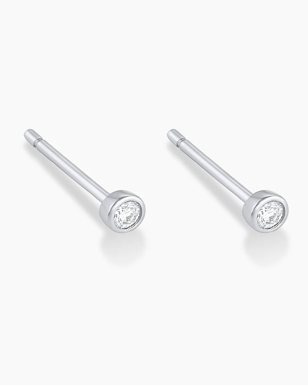 Classic Diamond Stud Earrings for Women - 14K Gold or Sterling Silver - Perfect for Everyday Wear, Gifts & Special Occasions