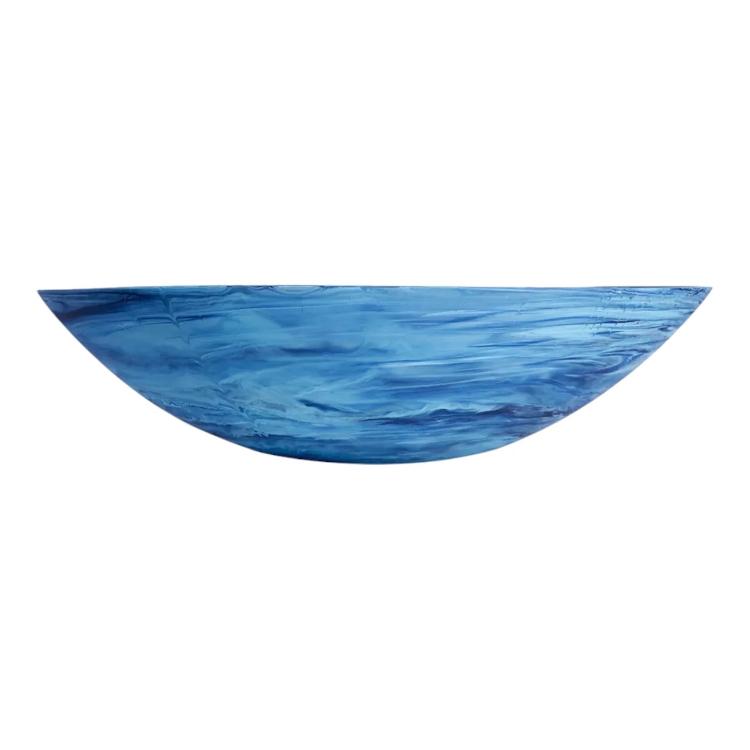 Nashi Home Everyday Medium Bowl - Denim Swirl Ceramic Bowl Set of 4, Microwave & Dishwasher Safe - Perfect for Salads, Soups, Cereals & Family Dining