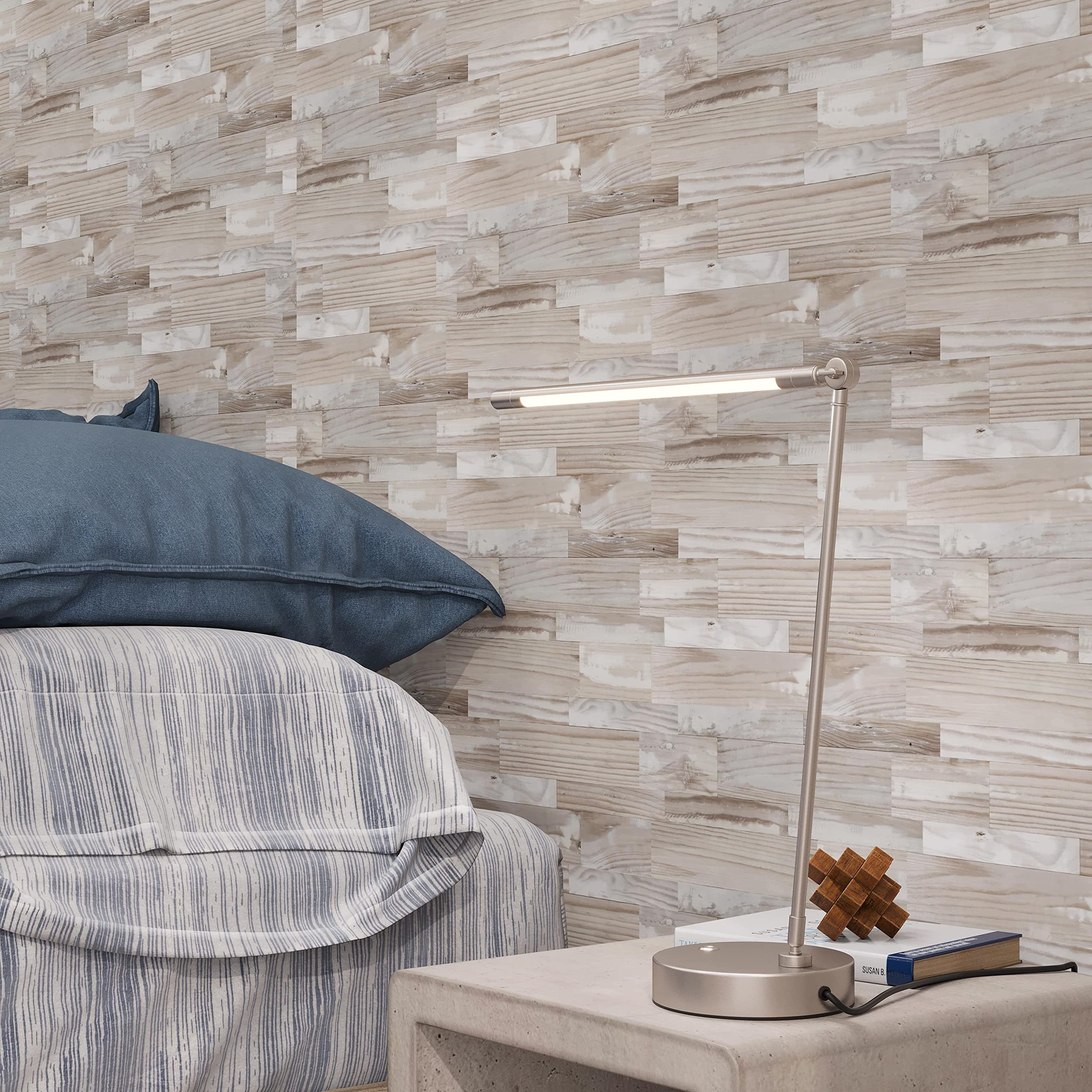 Avant Decor 8-Pack Stone Composite Subway Tiles - Peel & Stick Kitchen Backsplash for Easy DIY