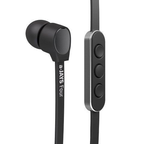 JAYS Four Premium In-Ear Headphones with High-Fidelity Sound - Perfect for Running, Gym, and Commuting