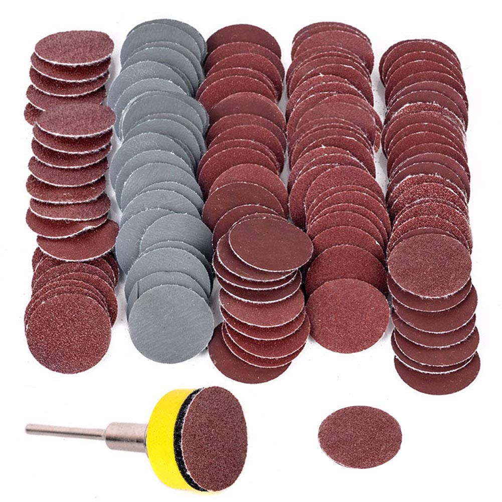 300PCS 1 Inch Sanding Discs with 1/8