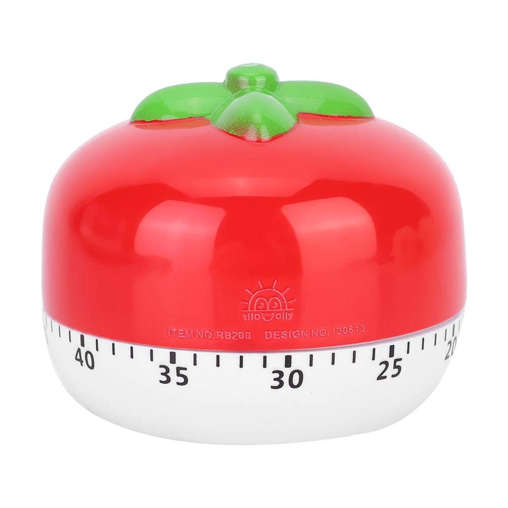 **Fdit Cute Cartoon Mechanical Kitchen Timer - Red Alarm Clock for Cooking, Baking & Study - Perfect for Home, Office & Classroom Use**