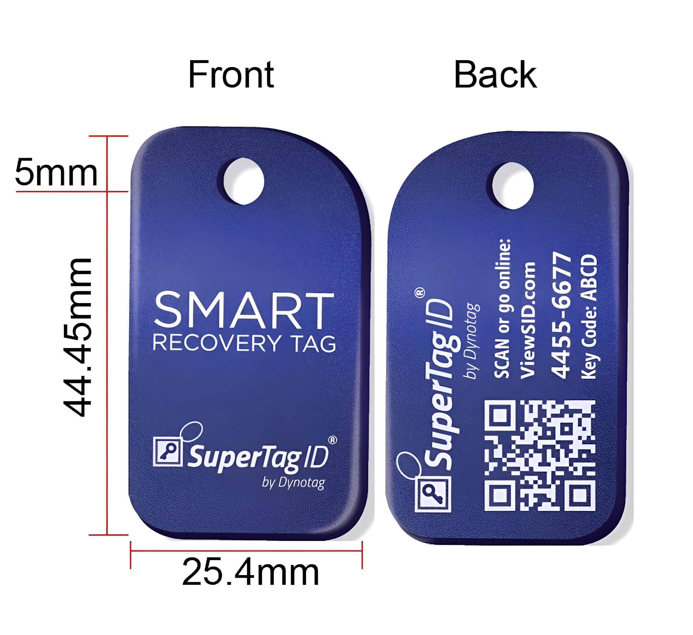 Dynotag® Sentry Series Anodized Aluminum Smart ID Tag for Keys, Pets & Luggage - Lifetime Tracking with DynoIQ™ | Perfect for Travel, Emergency Contact & Lost Item Recovery