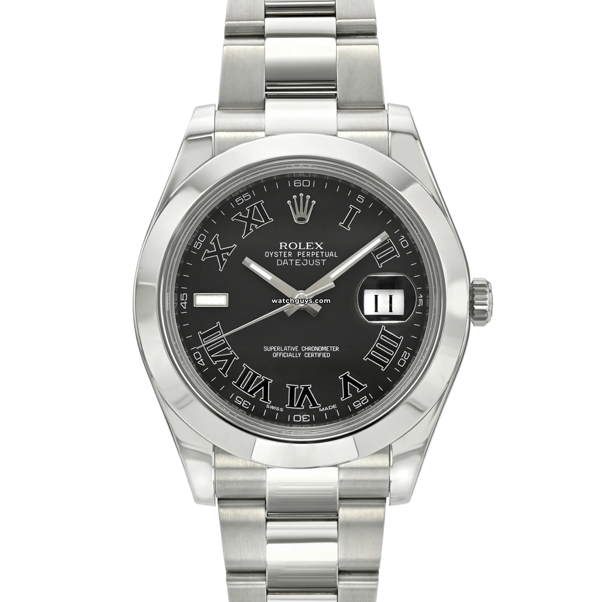 Rolex Datejust 116300 Stainless Steel Watch with Grey Dial and Roman Numerals - Perfect for Business, Formal Events & Luxury Gift Giving