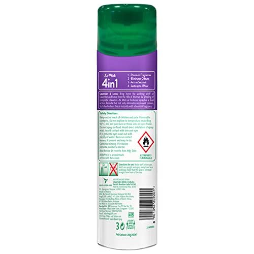 Air Wick Lavender & Lotus Scented Room Spray - 245ml (Pack of 2) | Long-Lasting Fragrance for Home, Bathroom & Office | Eliminates Odors | Perfect for Freshening Living Spaces, Bedrooms & Small Areas
