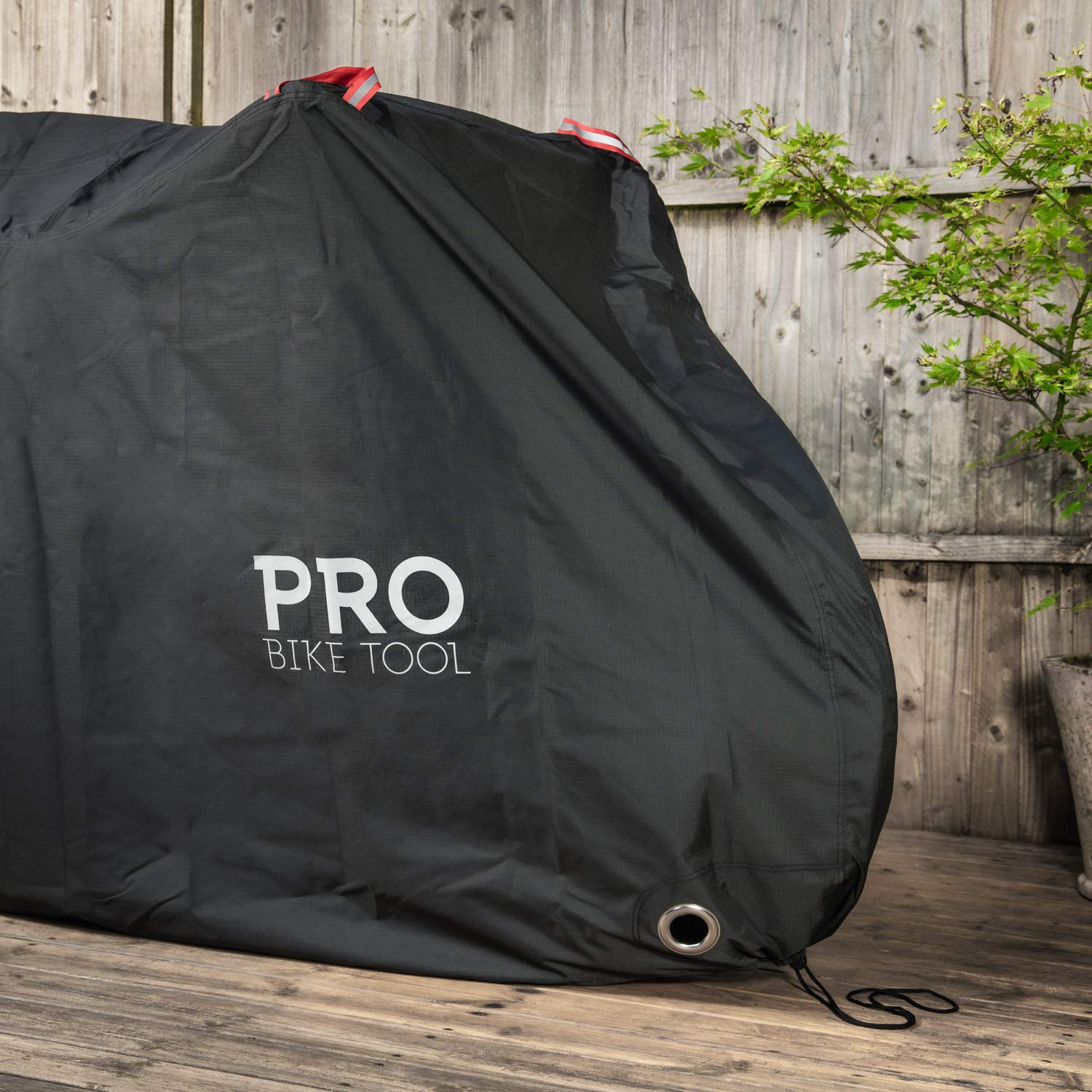 Pro Bike Tool Heavy Duty Bike Cover for Outdoor Storage - Waterproof, Anti-UV Ripstop Material - Fits Mountain & Road Bikes (Size L) - Perfect for Garage, Patio & Camping Protection