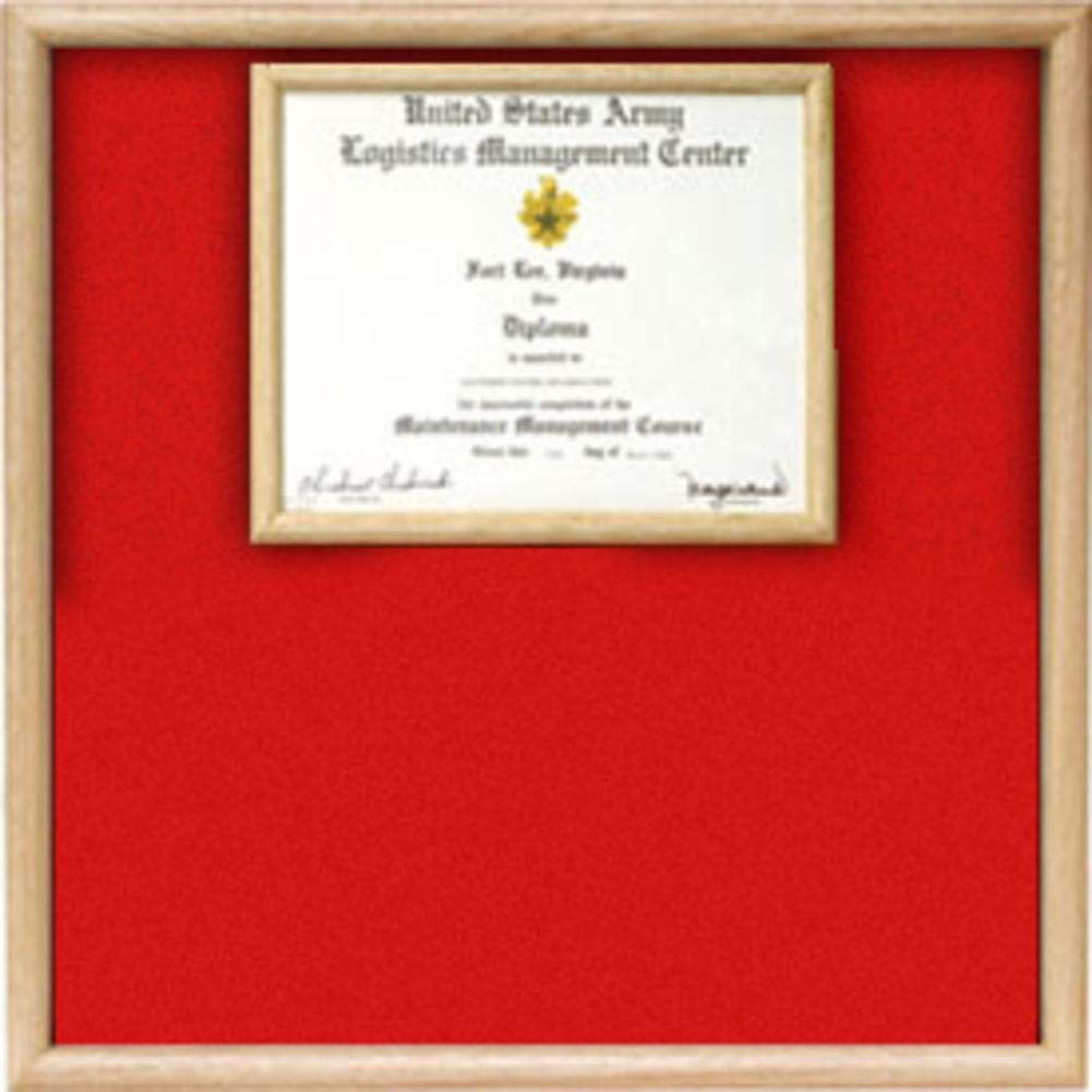 US Marine Corps Certificate Display Case - Premium Wooden Frame for Military Awards & Documents - Perfect for Home, Office, or Military Ceremony Decor