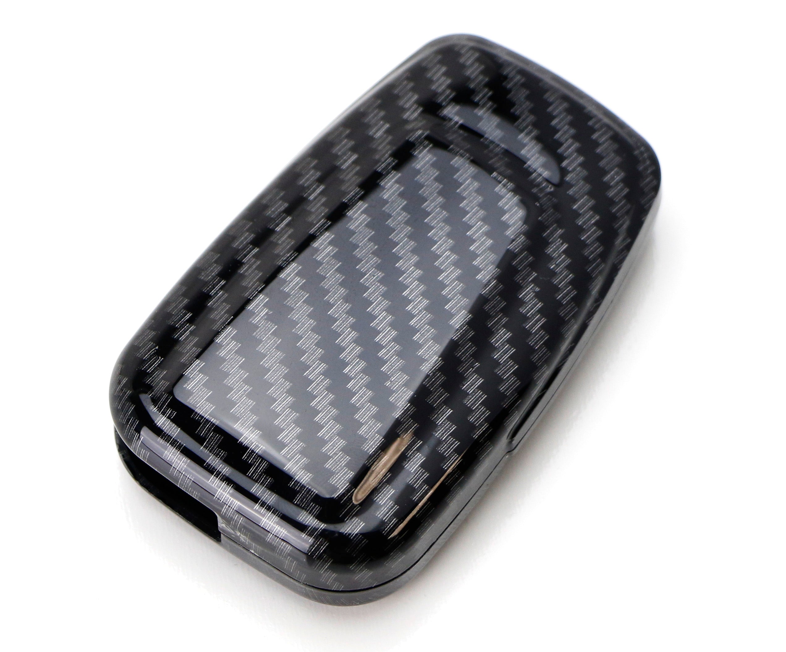 Carbon Fiber Key Fob Shell Cover for 2017-2018 Toyota Camry, Prius Prime, Mirai, C-HR | Replacement Key Case Protector | Durable & Stylish Car Accessory for Daily Use & Travel