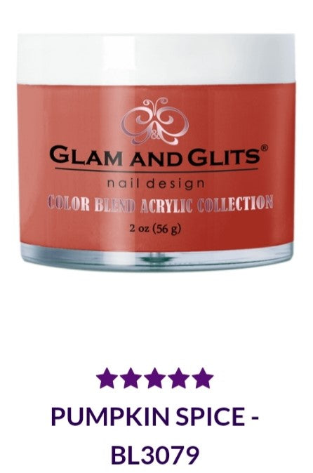 GLAM AND GLITS COLOR BLEND COLLECTION VOL.2 BL3079 - 2 oz Pumpkin Spice Nail Polish | Fall & Holiday Nail Art Designs