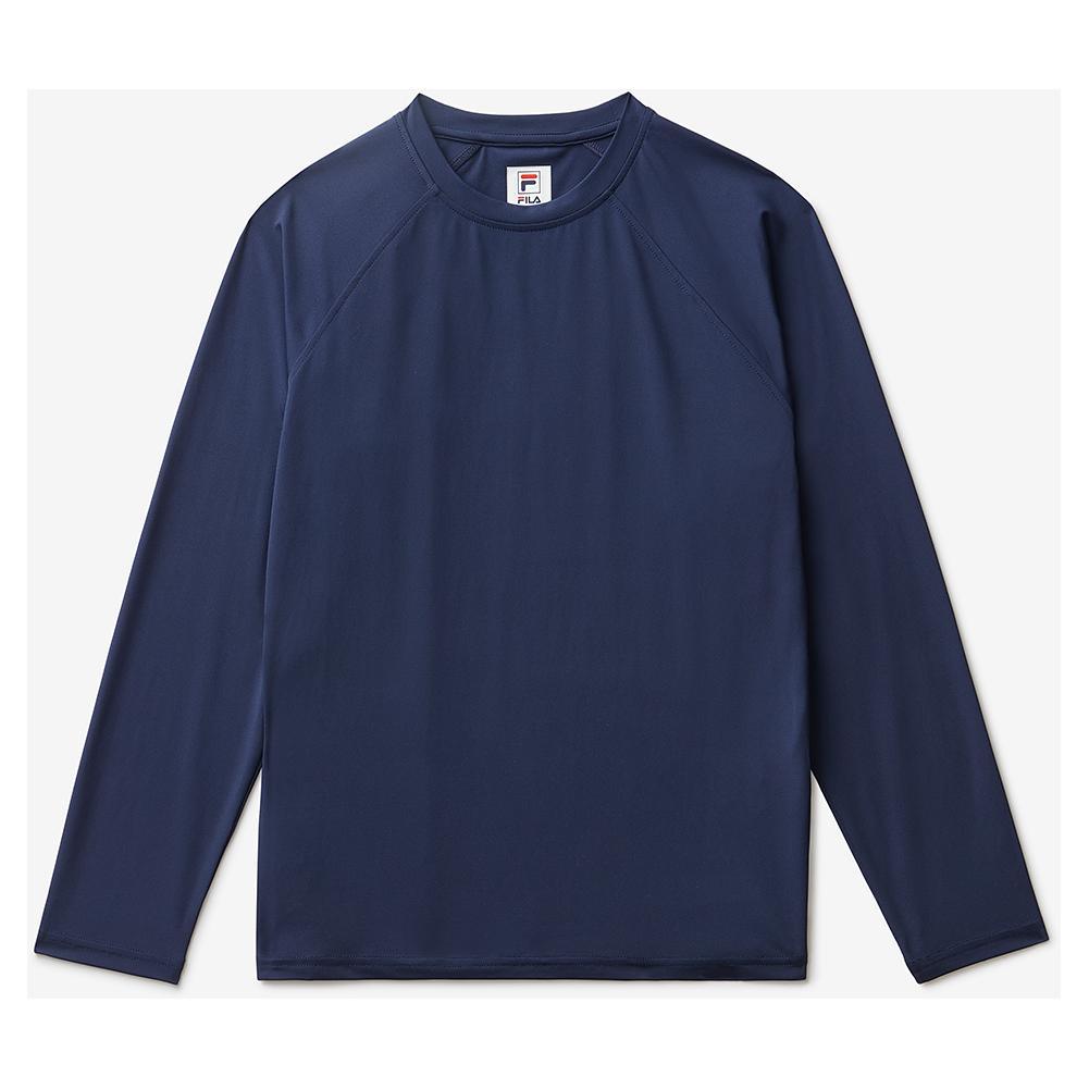 Boys' Long Sleeve UV Protection Tennis Shirt - UPF 50+ Sun Protective Athletic Top for Outdoor Sports & Summer Activities