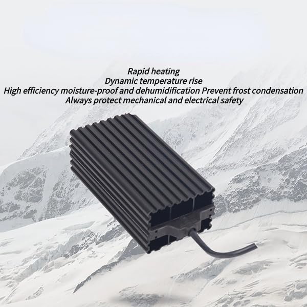 120-240V PTC Heater Cabinet Heater - 75W Electric Thermostatic Air Heater for Home, Office & Workshop - Fast & Safe Heating Solution