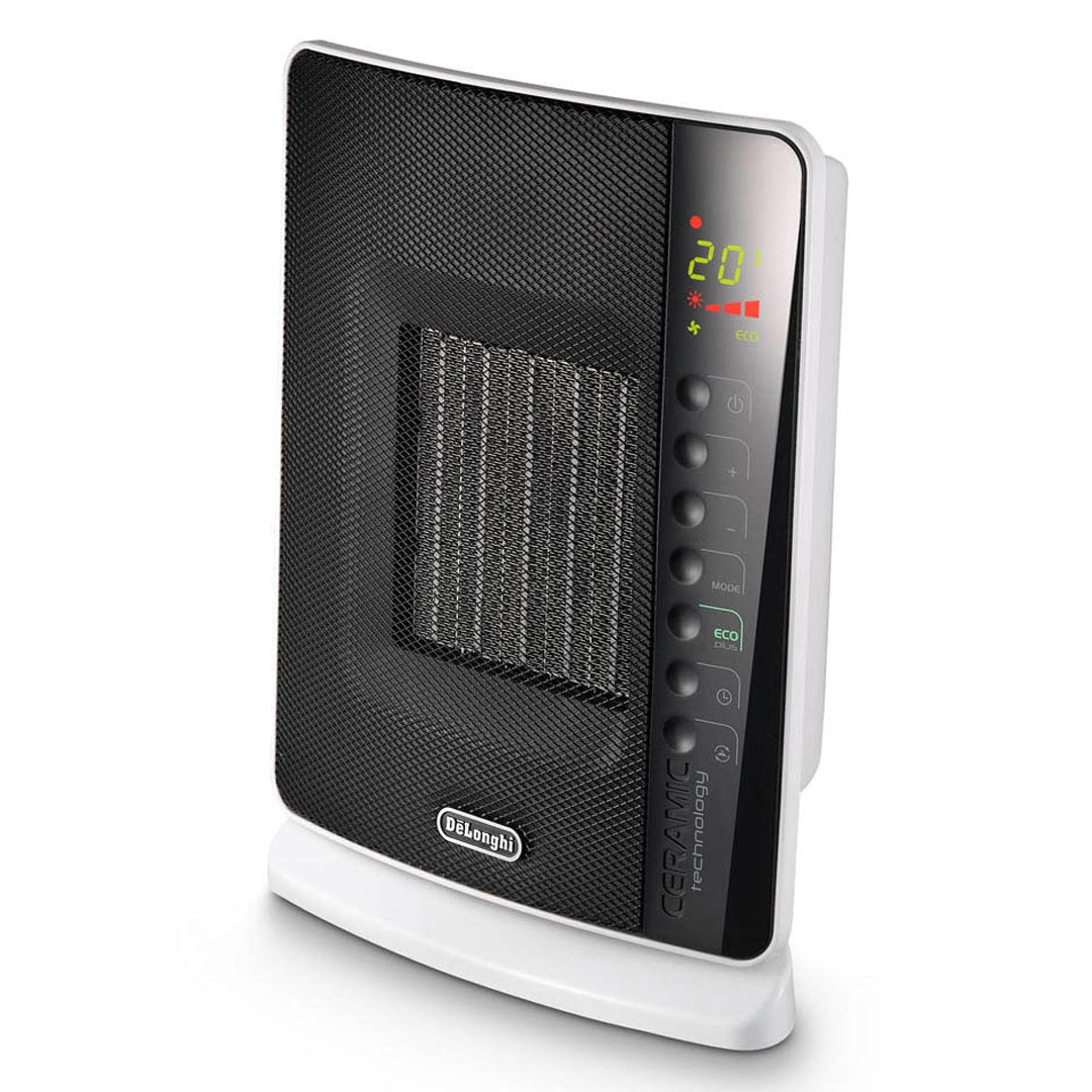 DeLonghi DCH7093ER Compact Ceramic Space Heater - Energy Efficient Portable Electric Heater with Adjustable Thermostat | Perfect for Bedroom, Office & Small Spaces | Certified Refurbished with Home Essentials Warranty