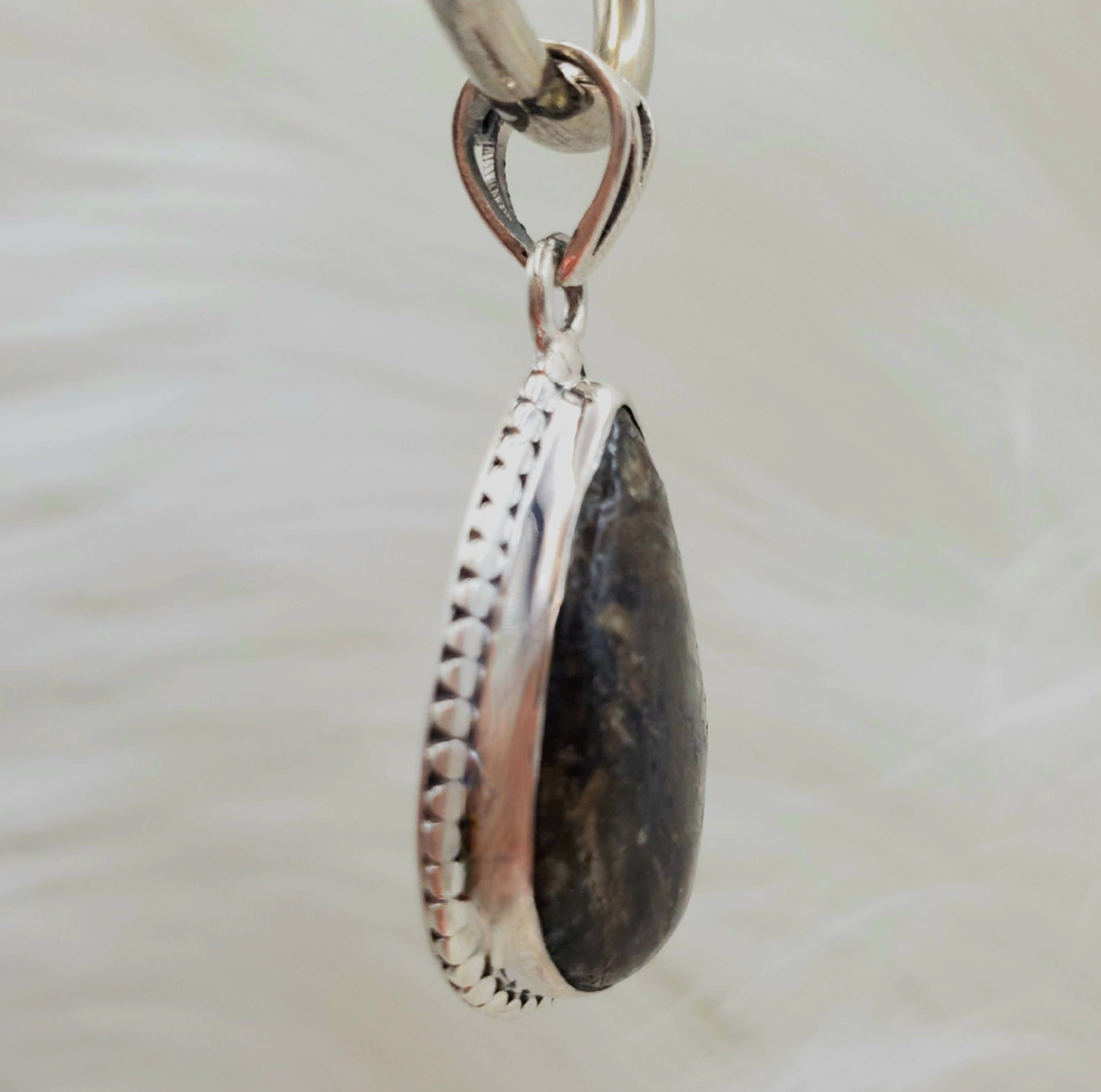 Canadian Staurolite & Garnet Pendant in .925 Sterling Silver - Elegant Jewelry for Women, Gift for Her, Birthday, Anniversary, Christmas