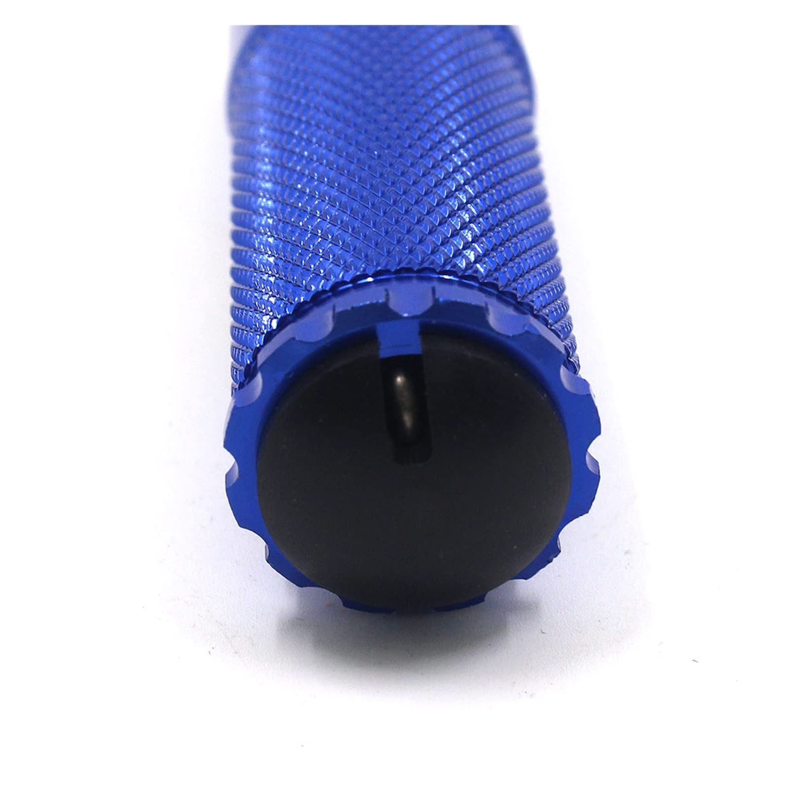 Universal Motorcycle Racing Folding Footpegs - CNC Replacement Footrests for Sport Bikes (Blue) - Durable Rear Pedals for Track Racing & Street Riding