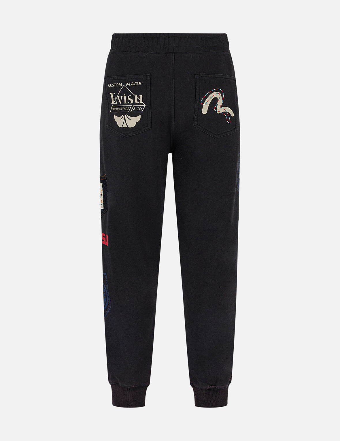 Washed Multi-Pocket Logo Print Straight Fit Sweatpants for Men - Casual Lounge Pants with Comfortable Elastic Waistband - Perfect for Home, Gym, and Streetwear Fashion