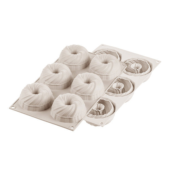 SILIKOMART Mini Intreccio 105 Silicone Baking Mold - Perfect for Cupcakes, Chocolate, Candies & DIY Desserts at Home