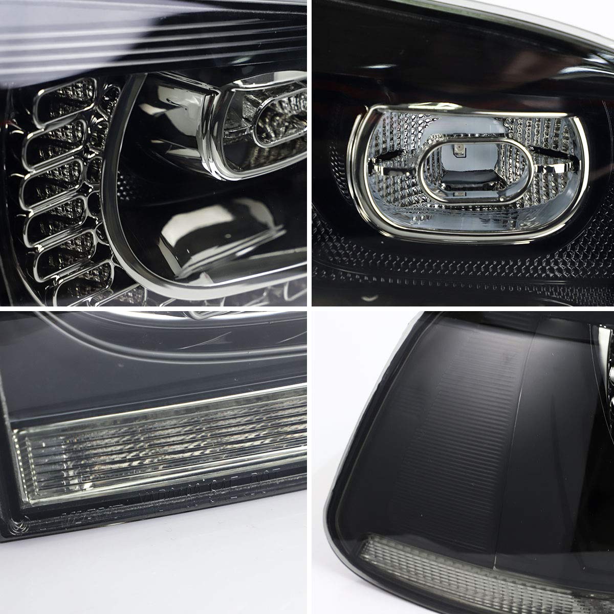 VLAND Smoked Tail Lights for 2010-2014 Volkswagen Golf 6 MK6 GTI & 2012-2013 Golf R - Black Lens Replacement - Upgrade Your Car's Style for Night Driving & Custom Look