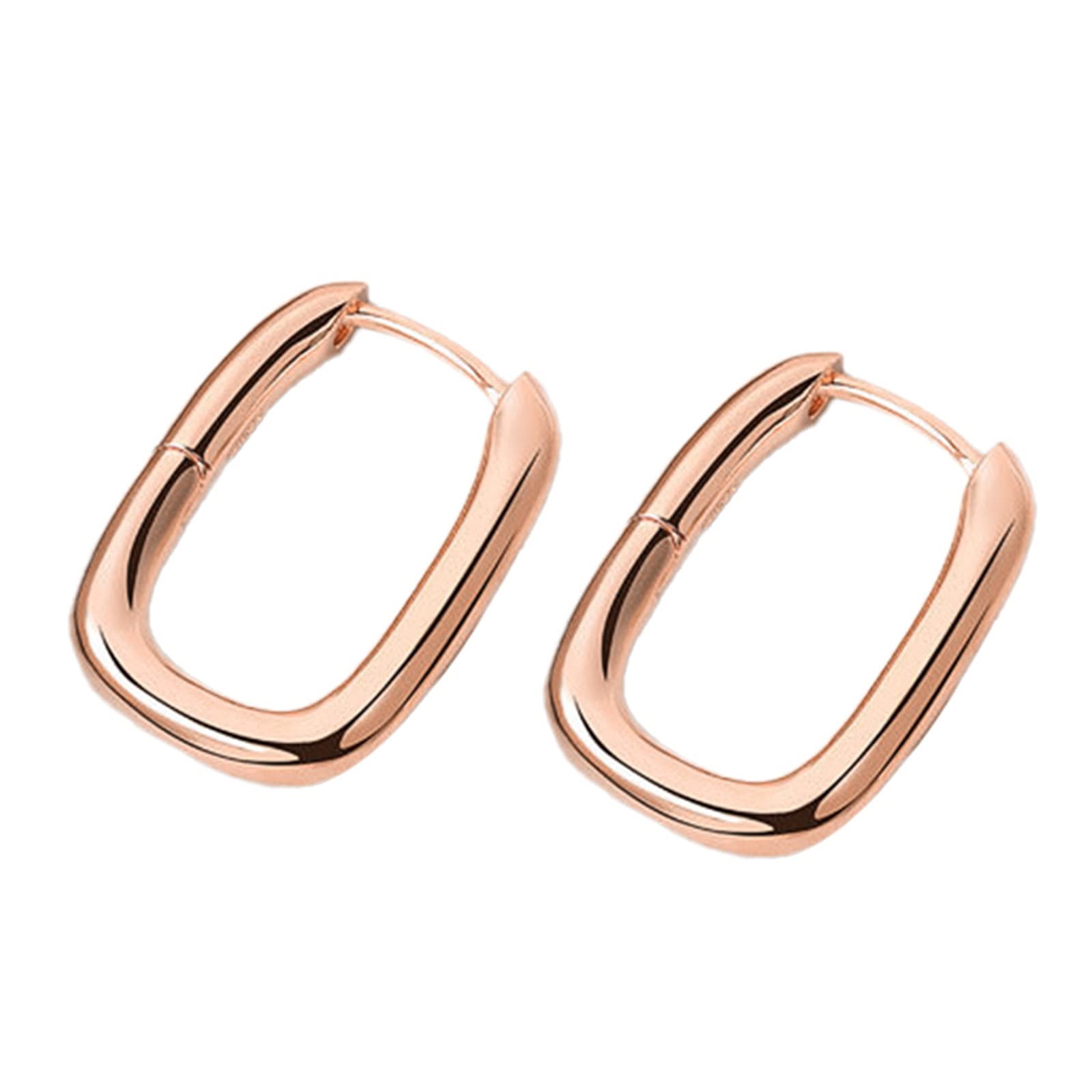 Chunky Hoop Earrings for Women - Large Gold Circle Earrings Fashion Jewelry | Valentine's Day, Christmas Gift for Her, Birthday Present - Perfect for Parties, Date Night & Everyday Wear
