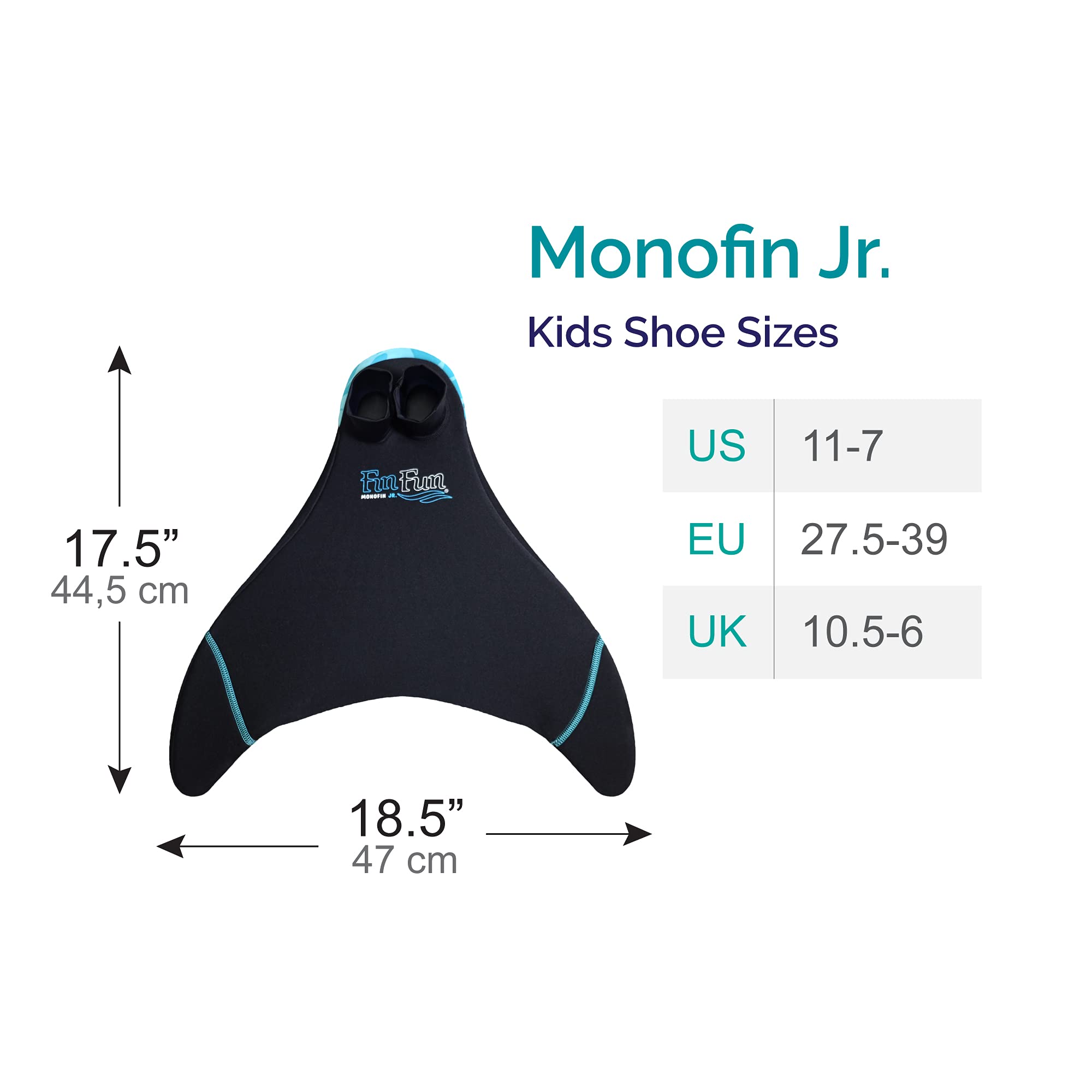 Fin Fun Mermaid Monofin - Premium Swim Fin for Kids & Adults | Perfect for Pool Parties, Beach Vacations & Underwater Photography