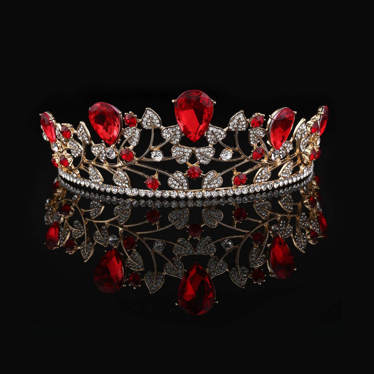 Elegant Baroque Bridal Tiara Set with Earrings & Hairband - Perfect for Weddings, Prom, and Formal Events