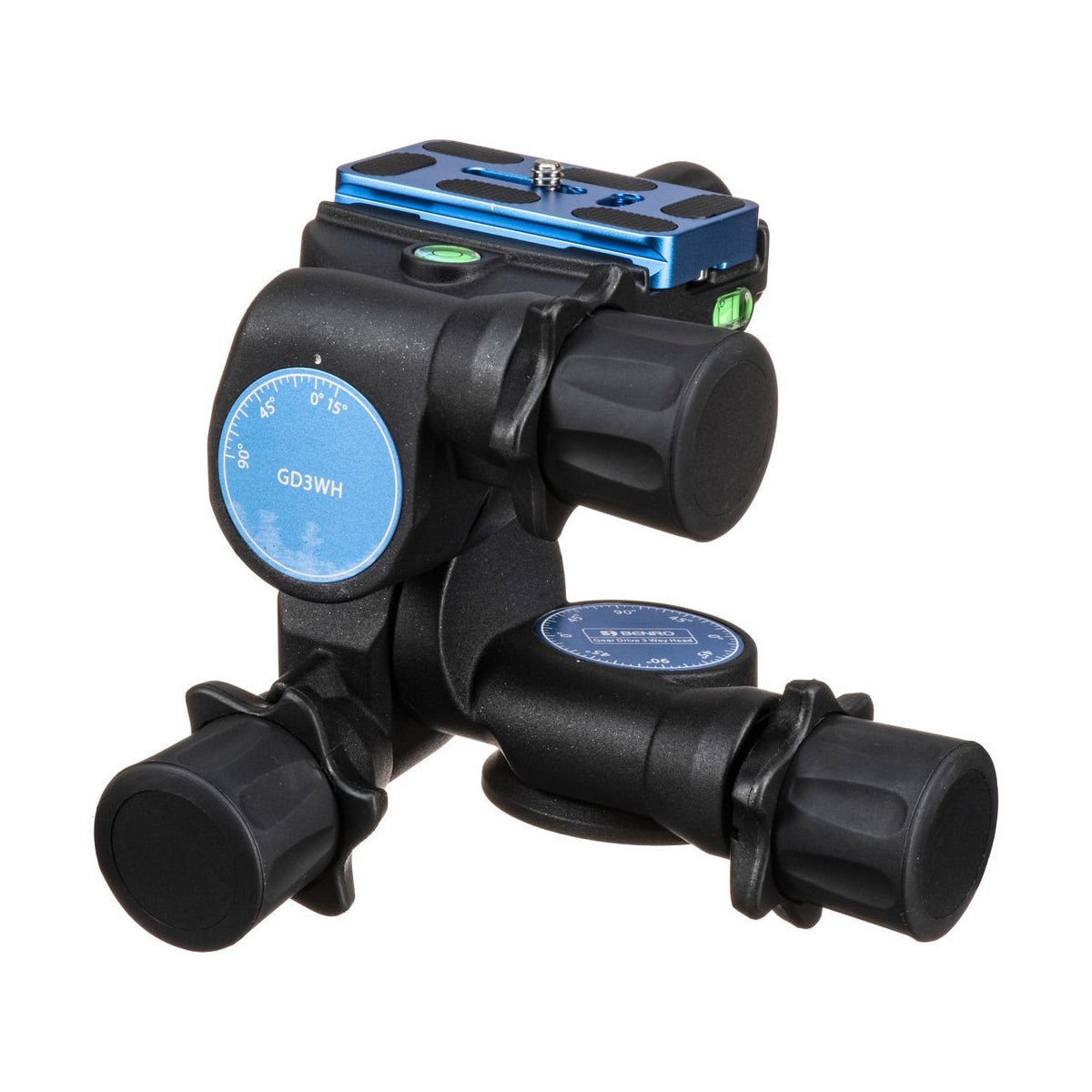 Benro GD3WH Professional 3-Way Geared Tripod Head for DSLR Cameras - Perfect for Landscape, Architecture & Studio Photography