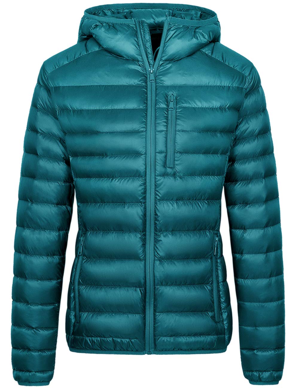 Wantdo Women's Lightweight Packable Down Jacket - Hooded Winter Puffer Coat for Outdoor Activities, Travel & Cold Weather