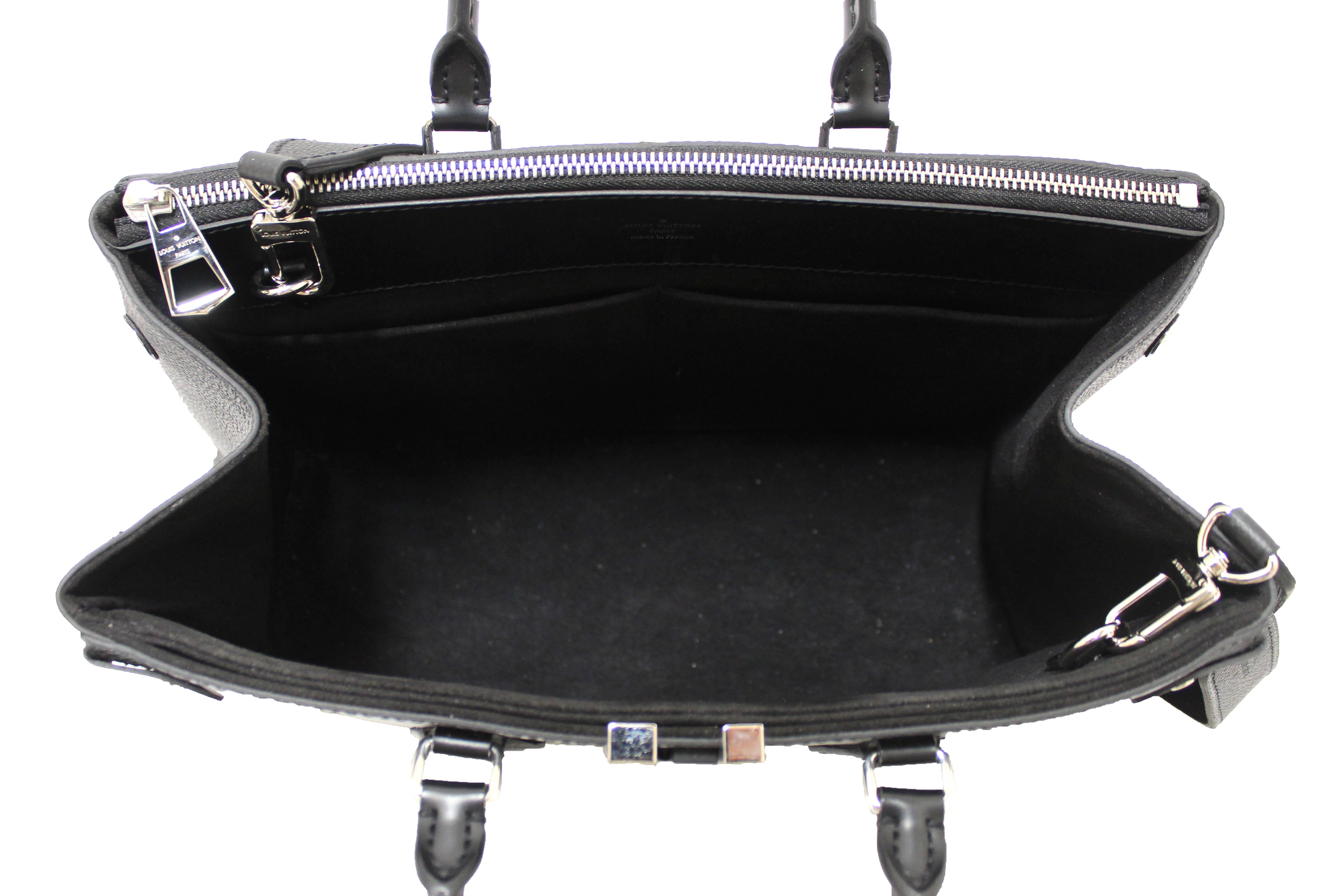 Authentic Louis Vuitton Black Epi Leather Grenelle MM Tote Bag for Women - Luxury Designer Handbag for Work, Travel & Everyday Use