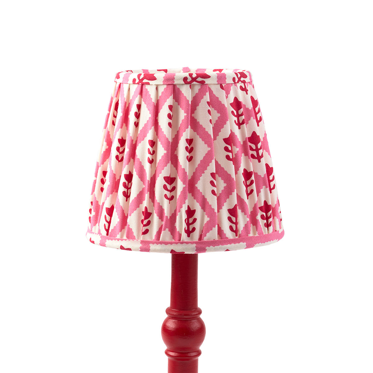 Pleated Pink Small Lampshade - Elegant Home Decor for Bedroom, Living Room & Nursery Lighting